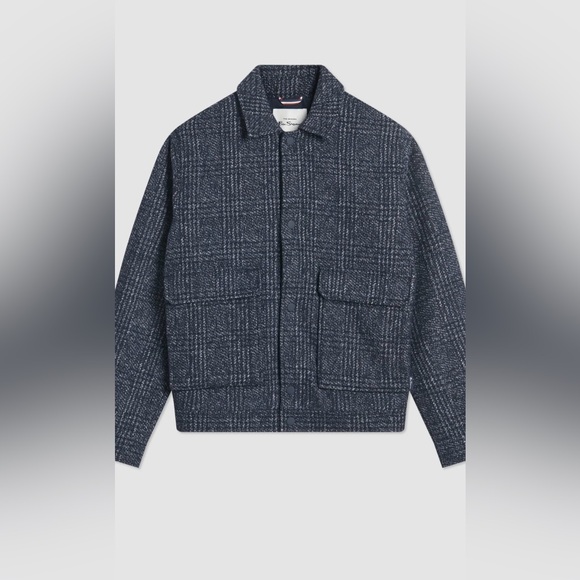 Ben Sherman WOOL BLEND BLOUSON JACKET - Picture 2 of 5